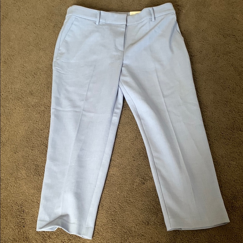 LOFT Blue Ankle Cropped Pants